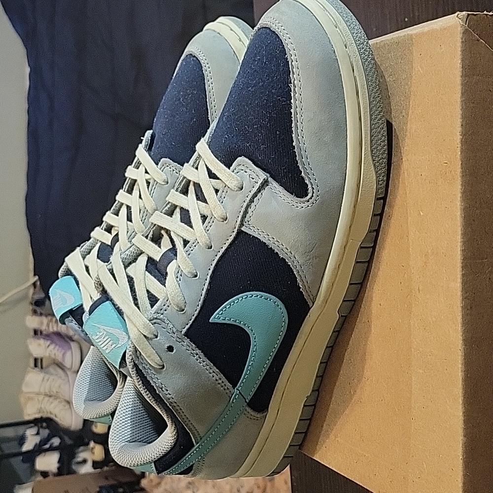 Nike Dunk Low Premium "Dark Obsidian Green Frost" Mens 10 Womens 11.5 EUC - Picture 3 of 10